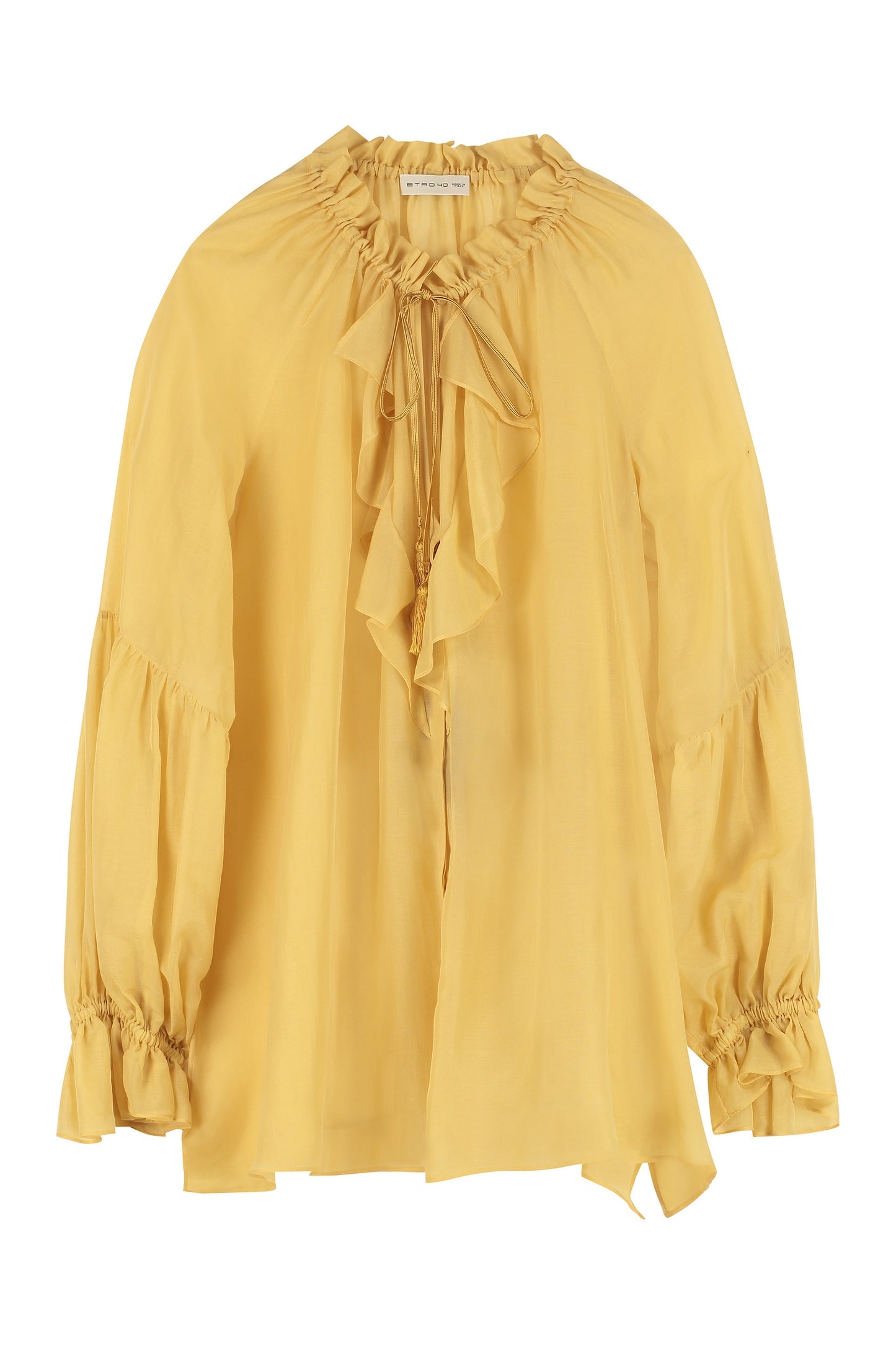 Blouse with ruffles