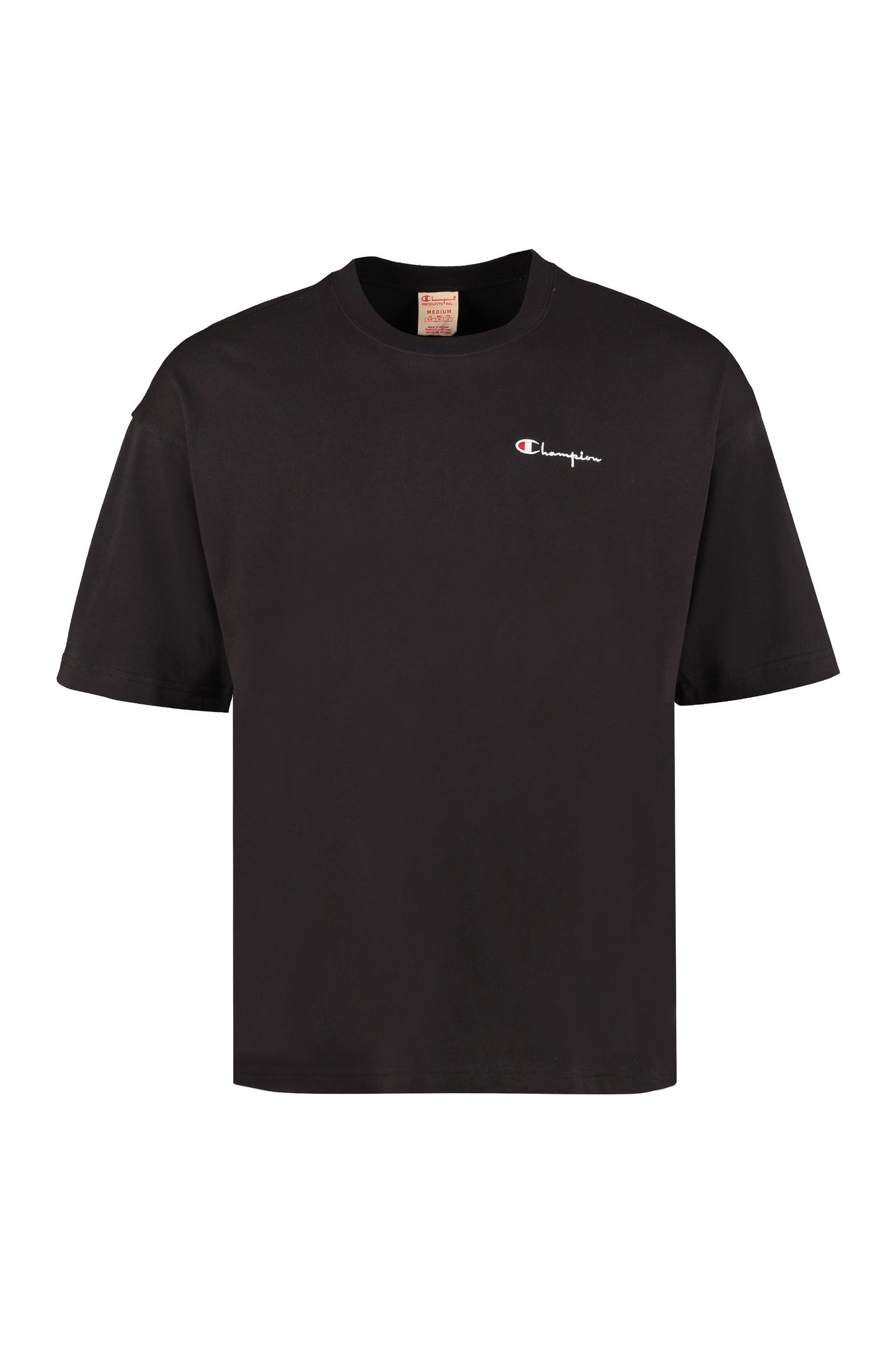 Logo embroidery cotton t-shirt