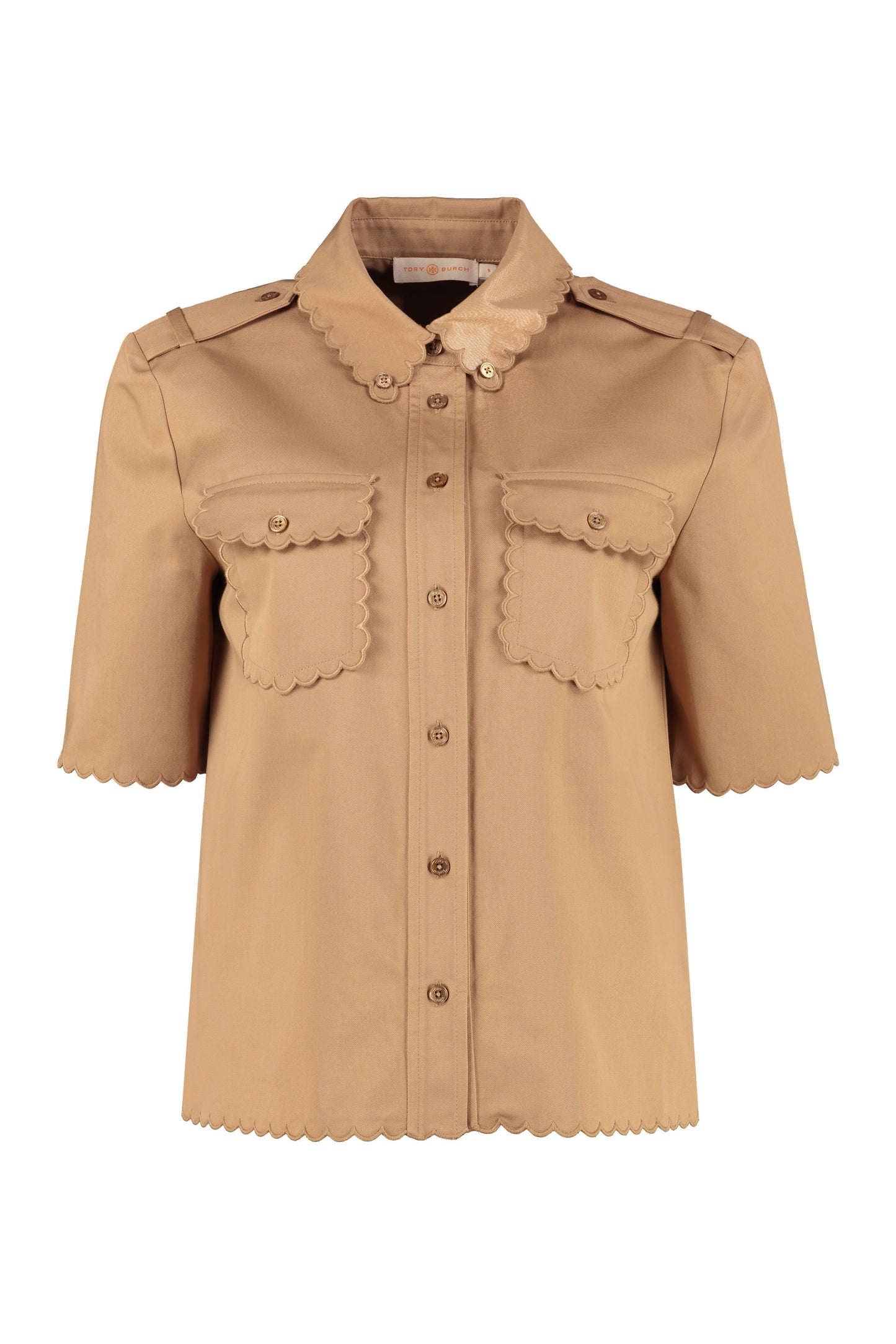 Short sleeve cotton shirt