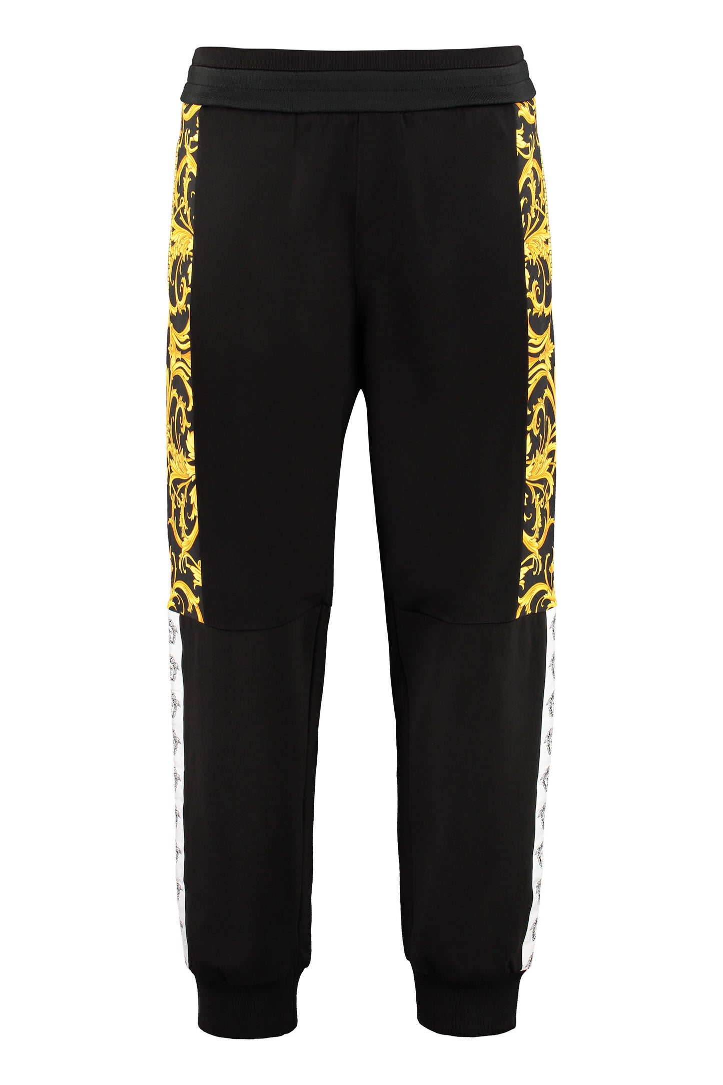 Contrasting side stripes track-pants