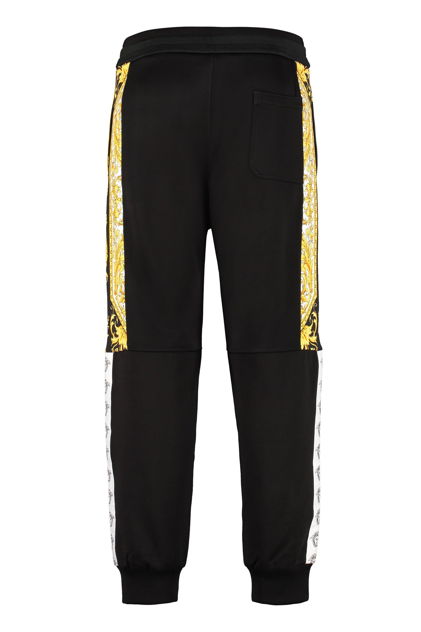Contrasting side stripes track-pants