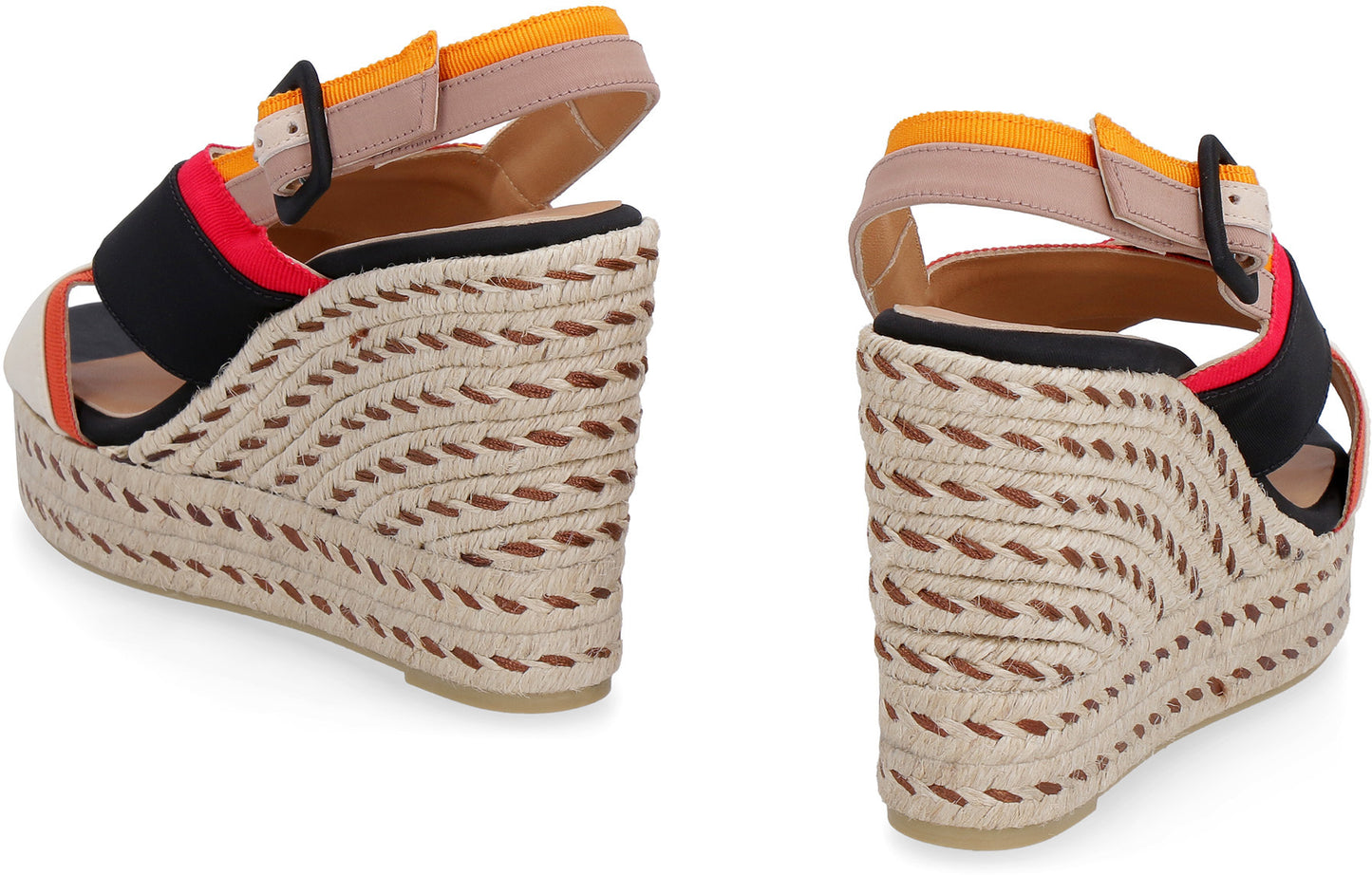 Barbara wedges with crossed bands
