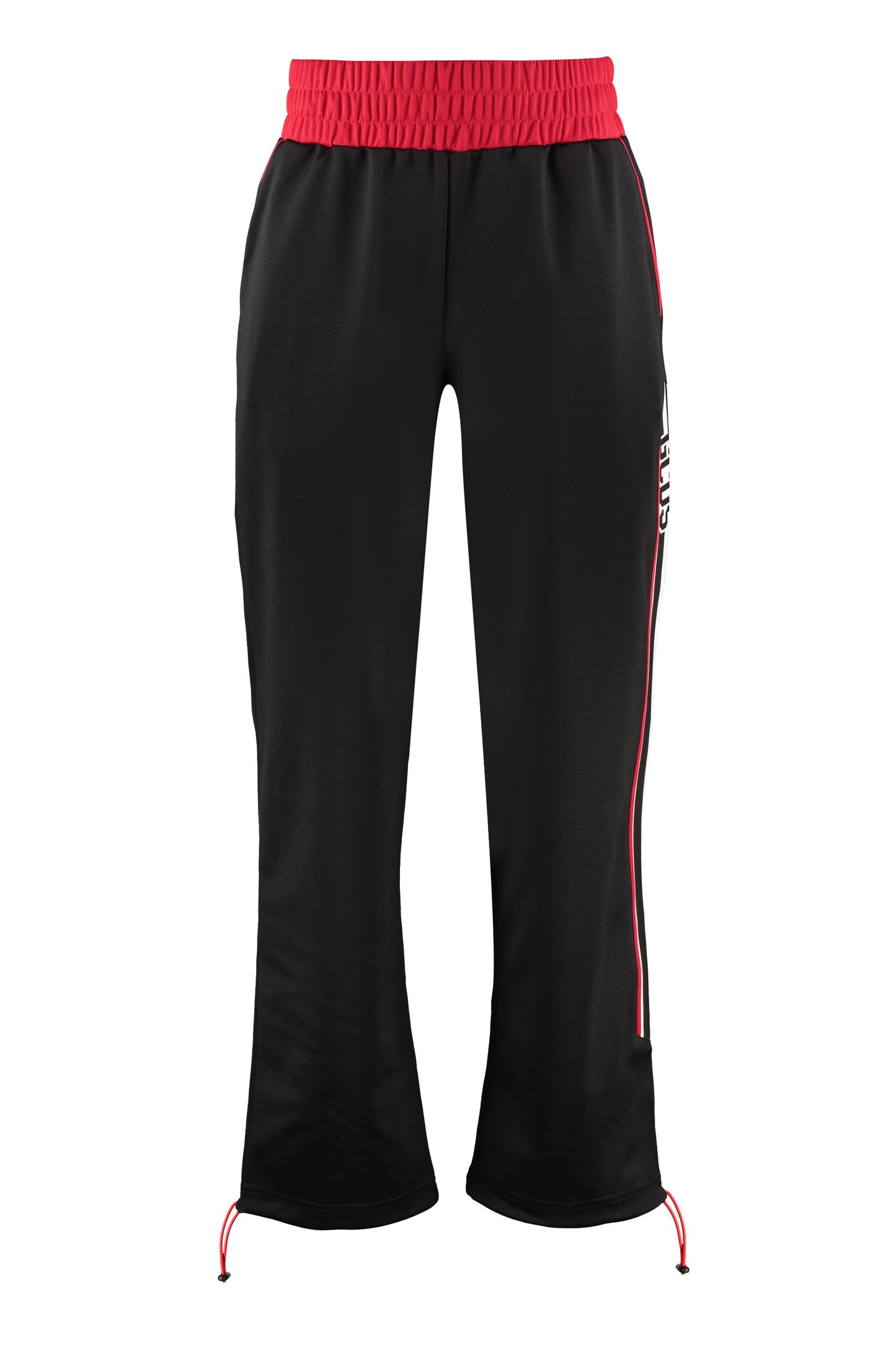 Contrasting side stripes track-pants
