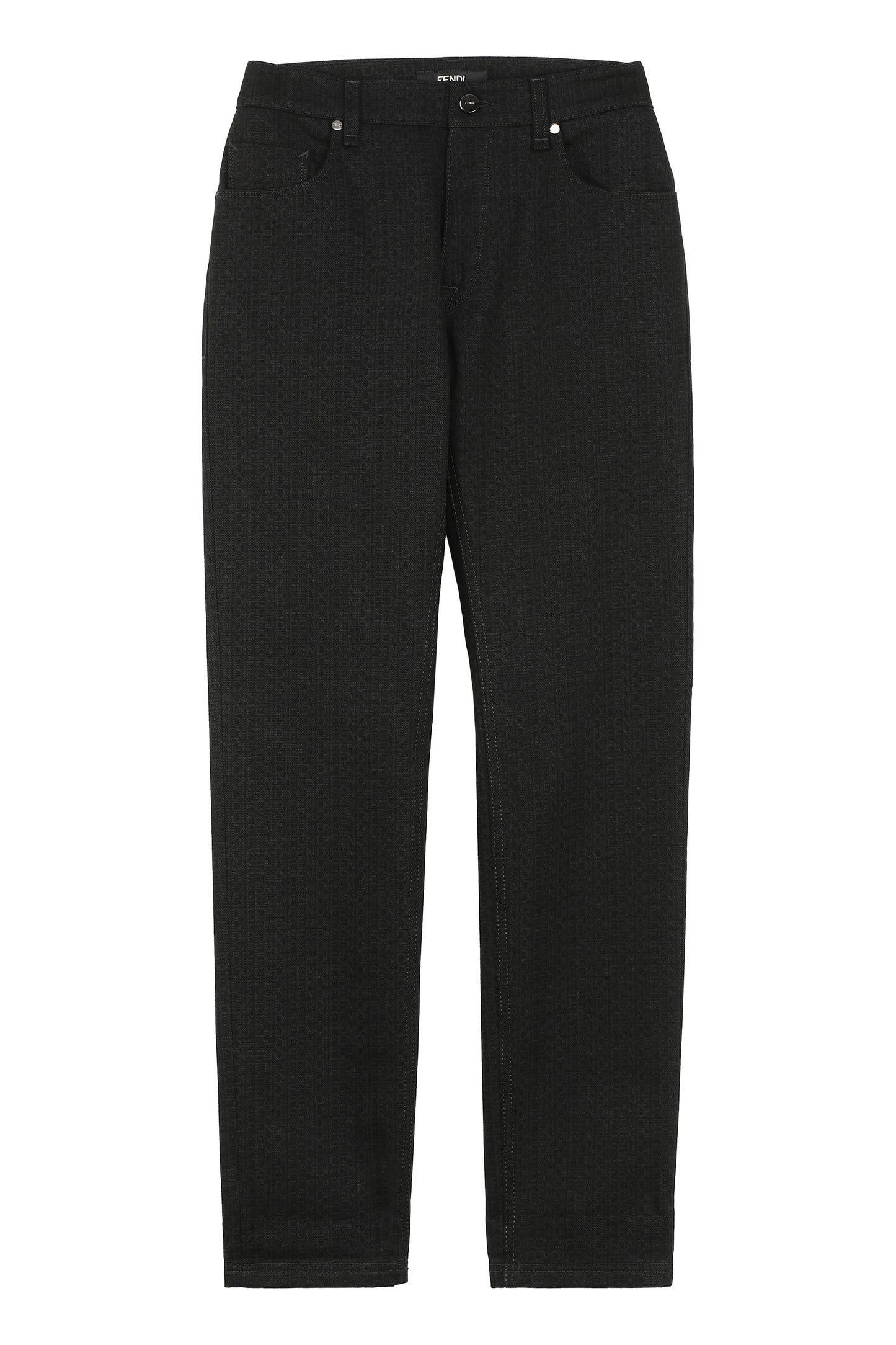 5-pocket straight-leg jeans