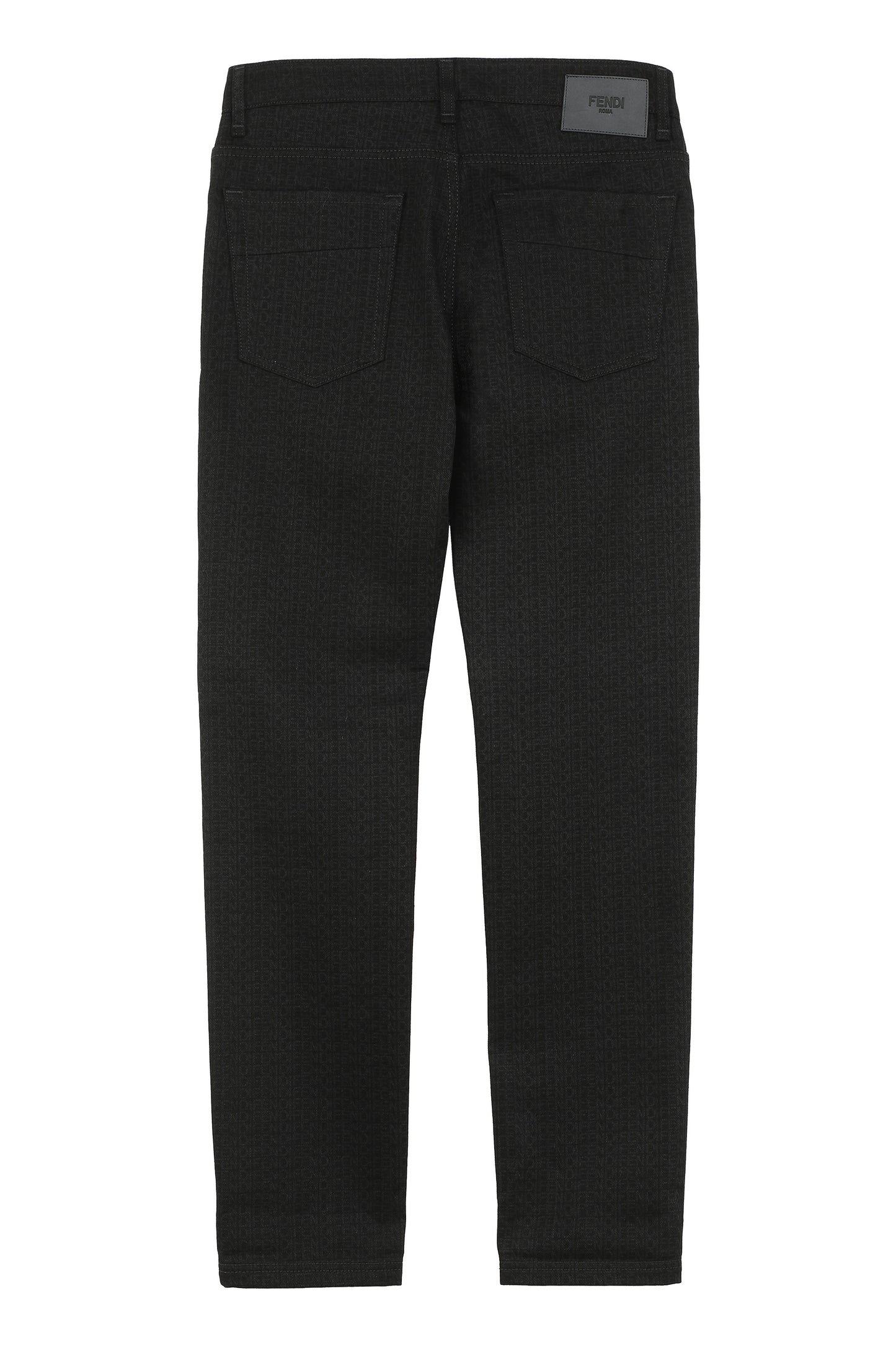 5-pocket straight-leg jeans