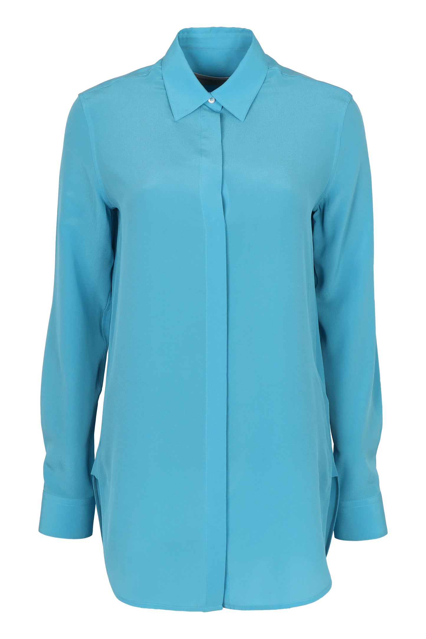 Long-sleeved silk shirt