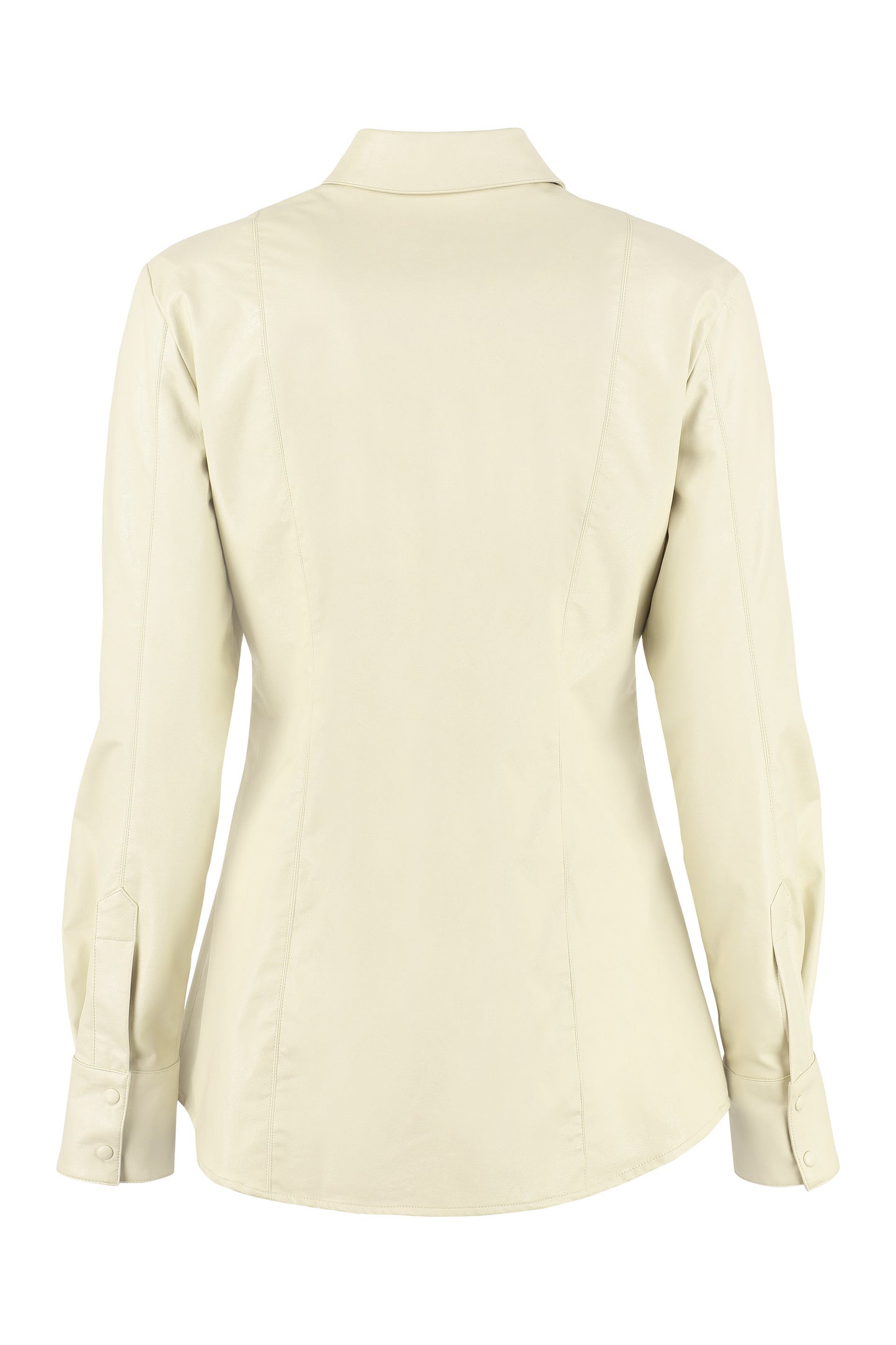Faux leather shirt