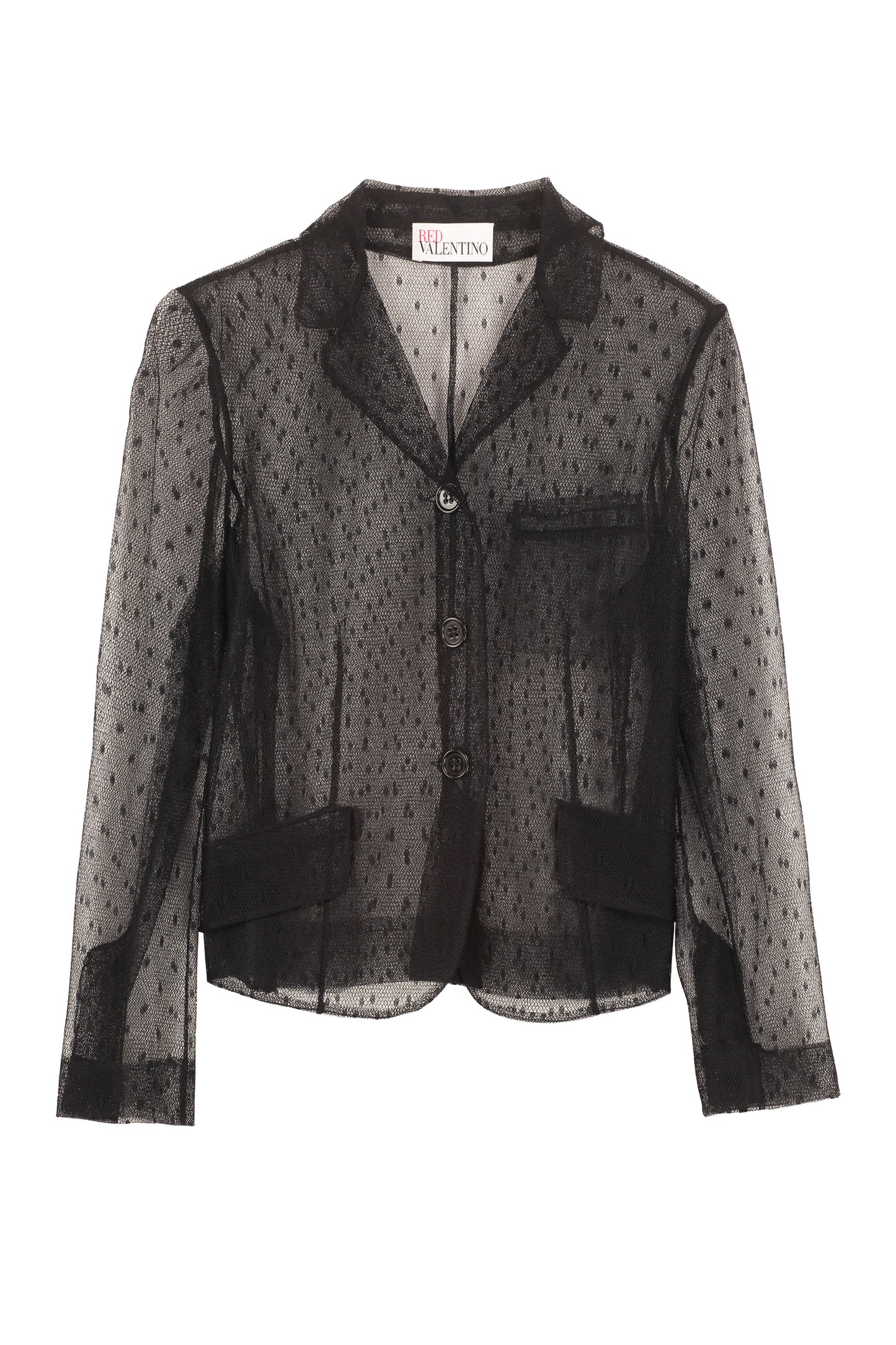 Single-breasted three-button blazer
