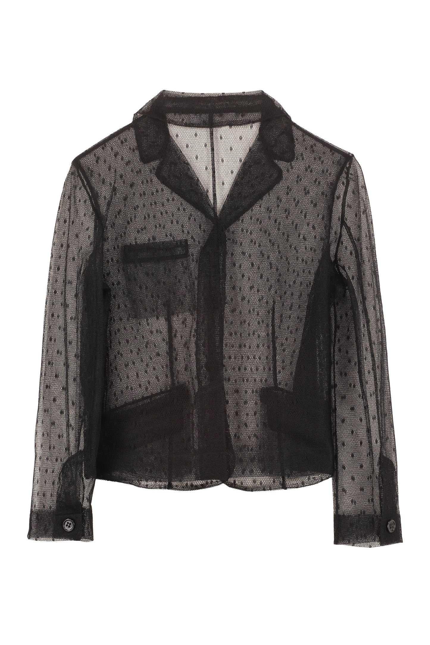 Single-breasted three-button blazer