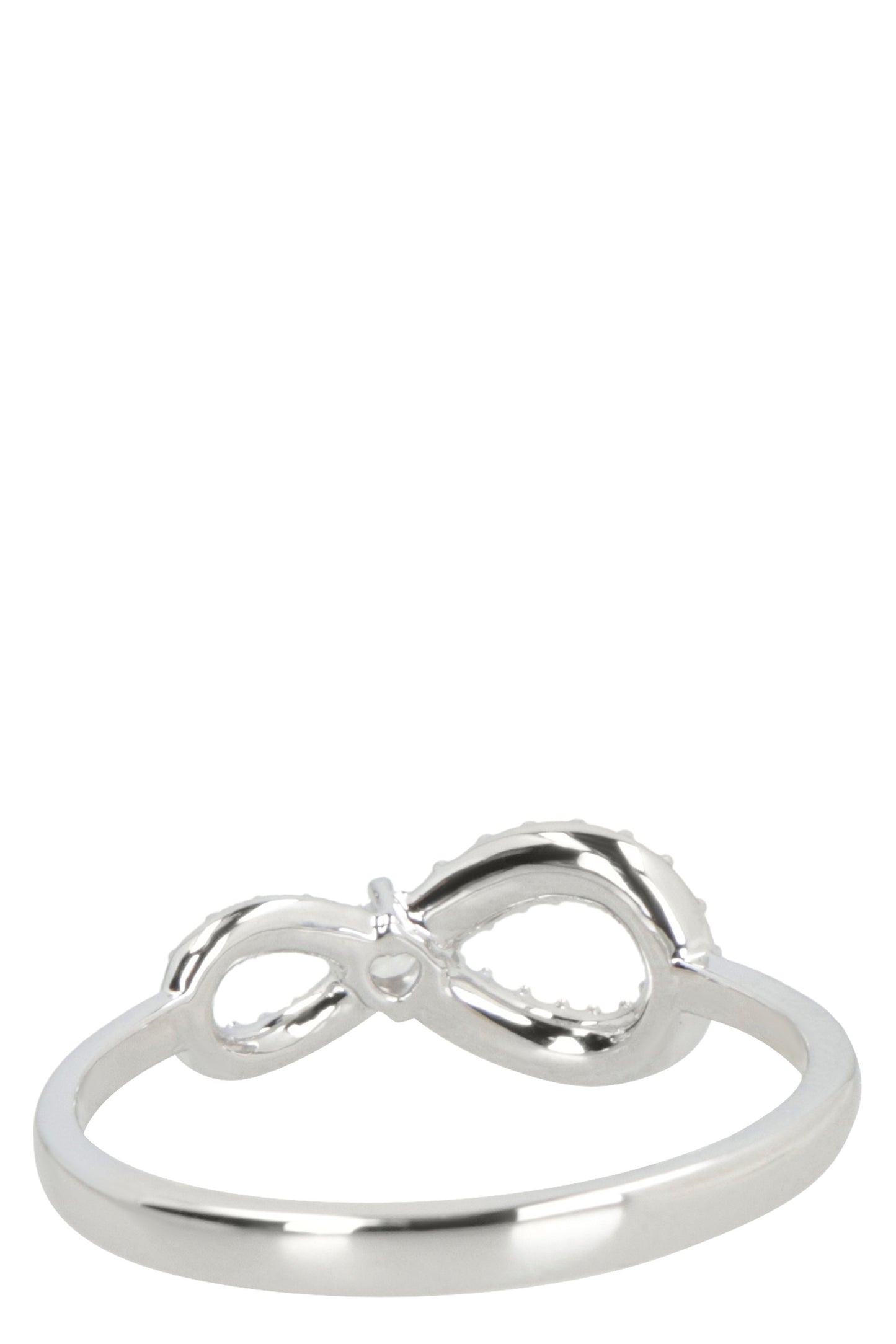 Infinity Swarovski crystal ring