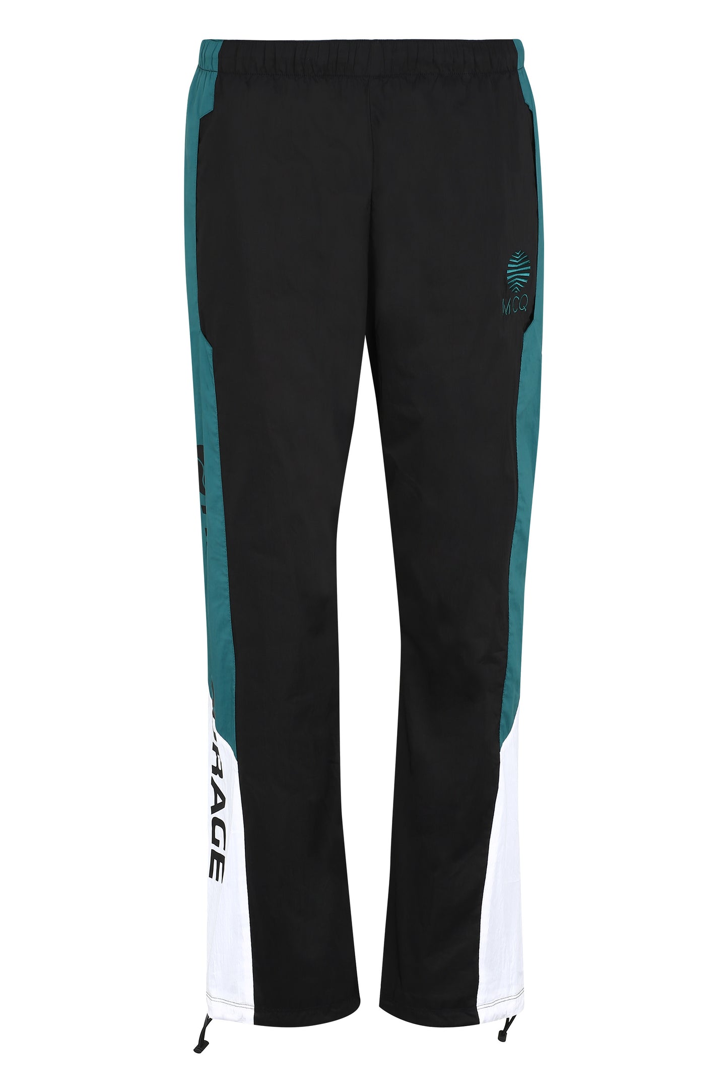 Techno fabric track pants