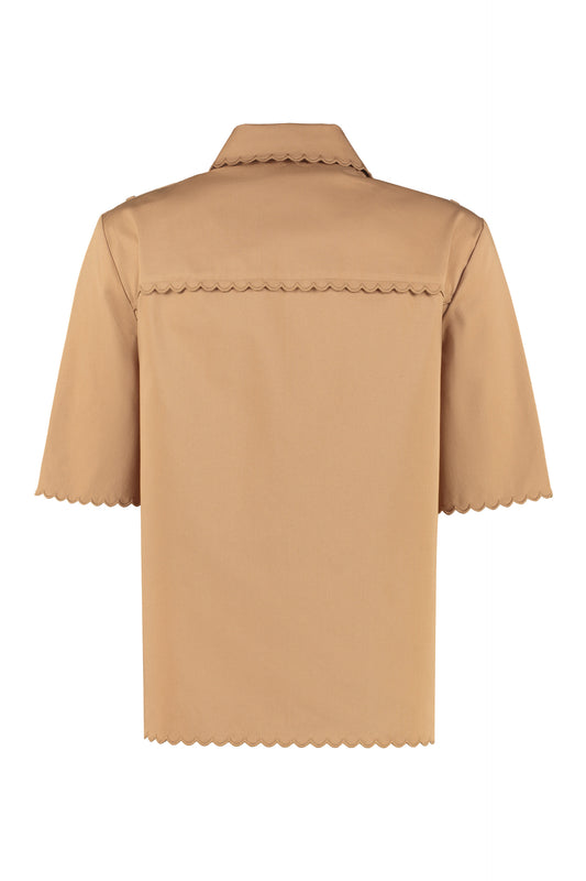 Short sleeve cotton shirt