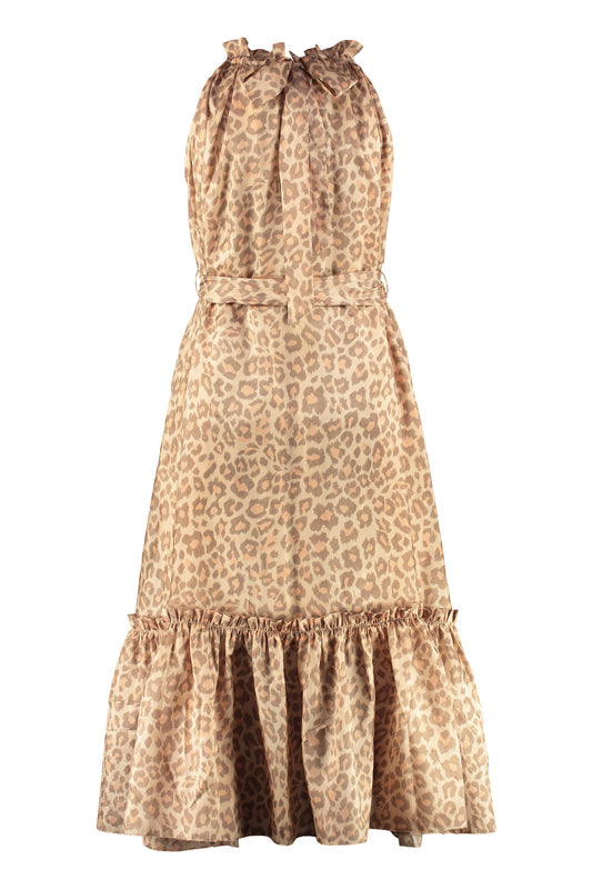 Kirra printed dress with wrinkles