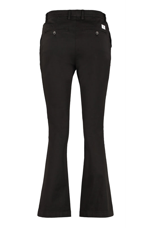 Sax flared ankle-length trousers