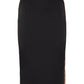 Techno jersey pencil skirt