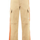 Gabardine cargo trousers