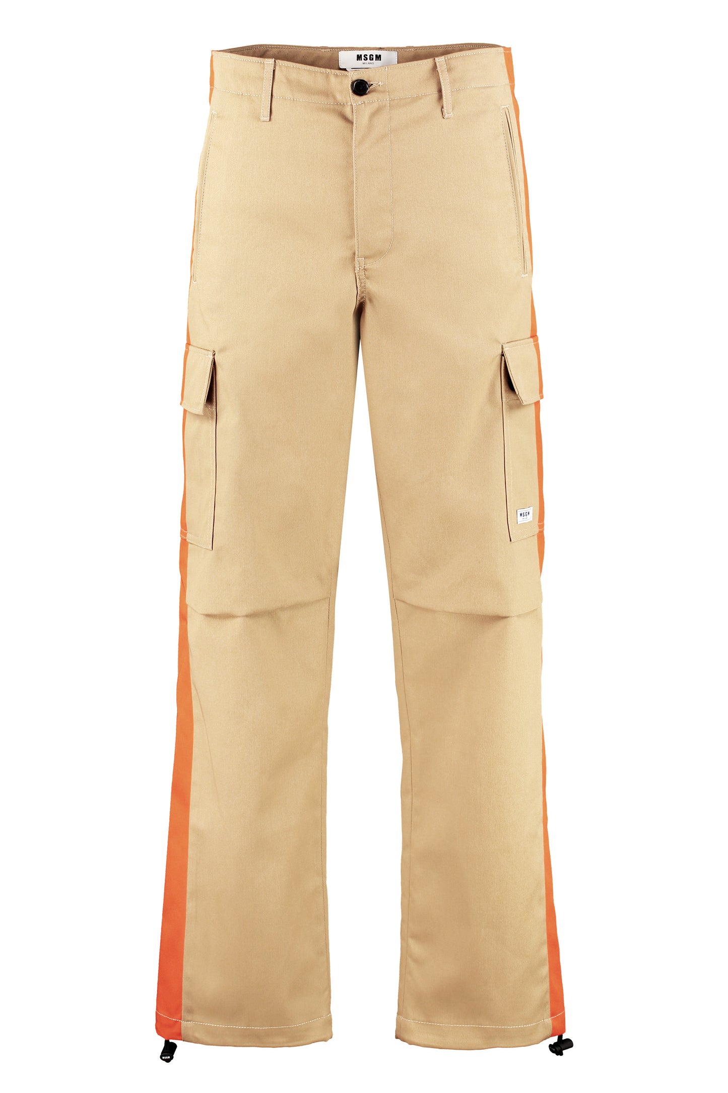 Gabardine cargo trousers