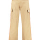 Gabardine cargo trousers