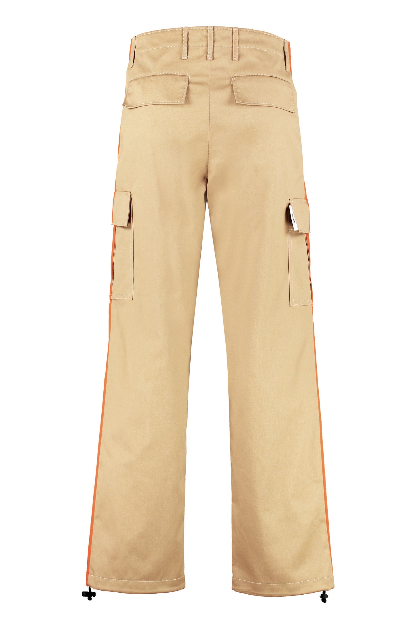 Gabardine cargo trousers