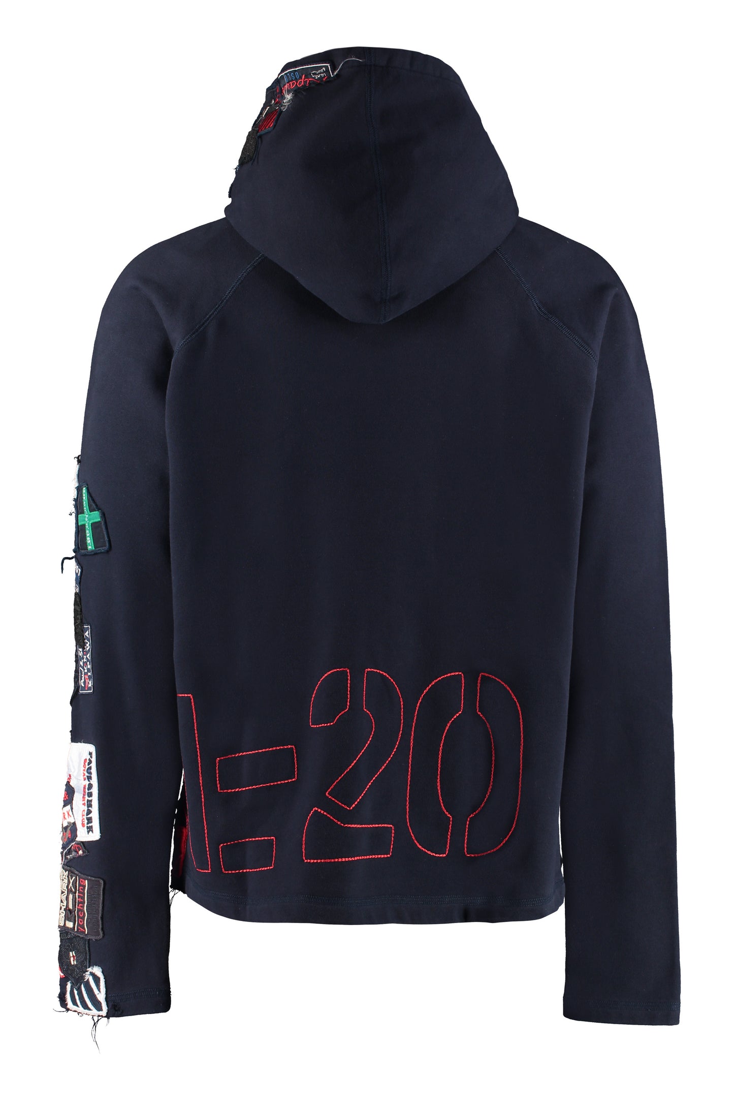 Embroidered patches hoodie