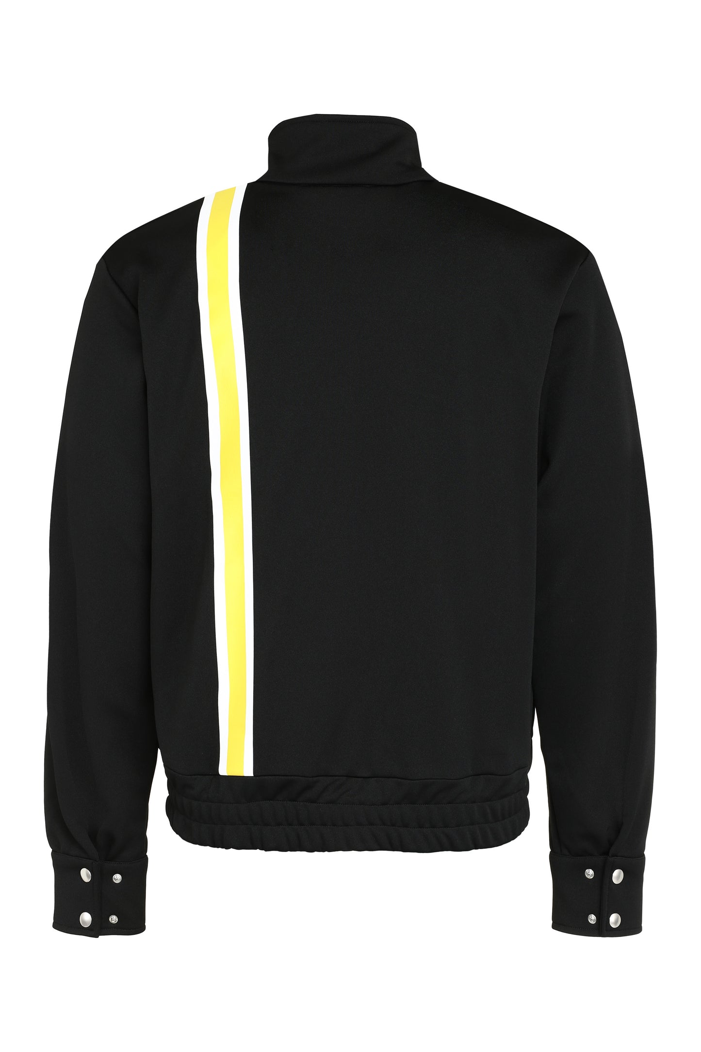 Techno fabric full-zip sweatshirt