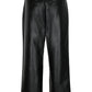 Faux leather trousers