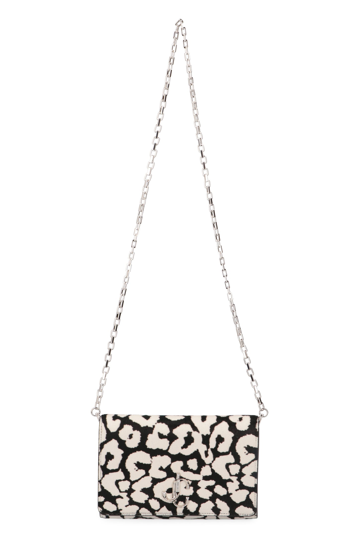 Varenne printed calf hair clutch