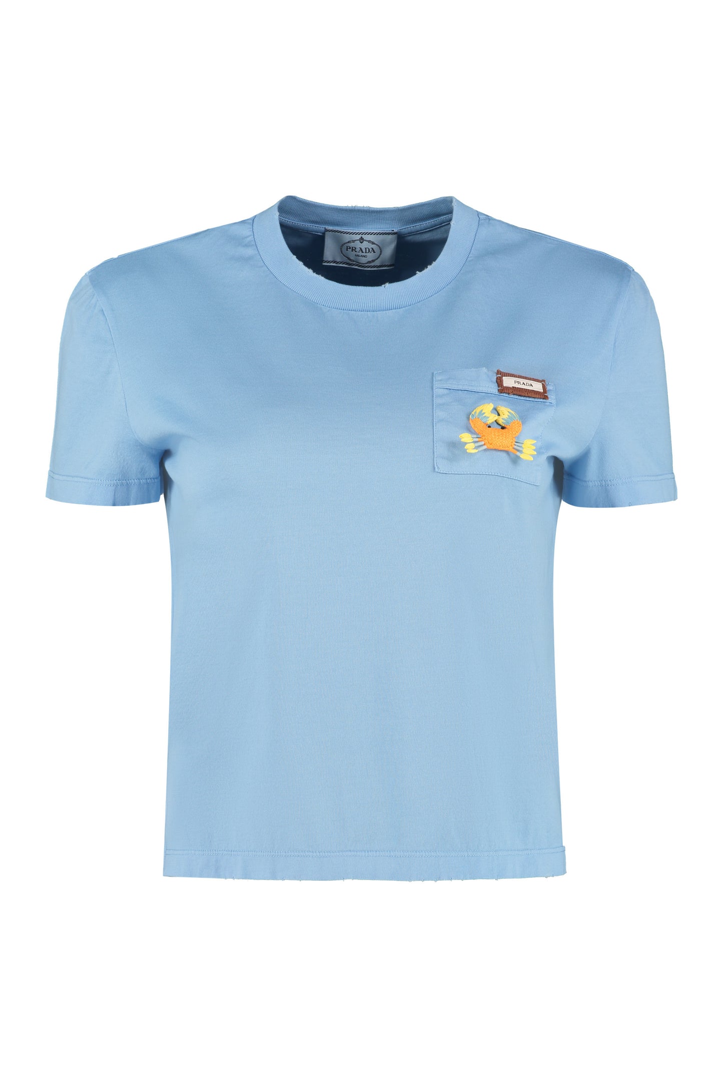 Crew-neck cotton T-shirt