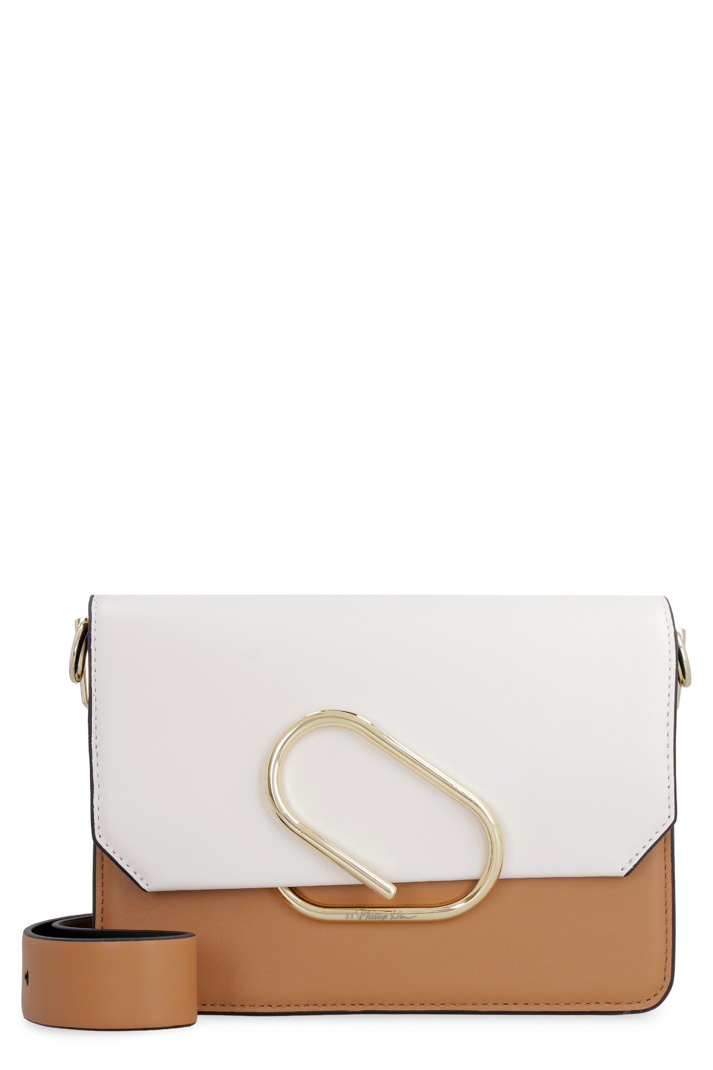 Alix two-tone leather crossbody bag