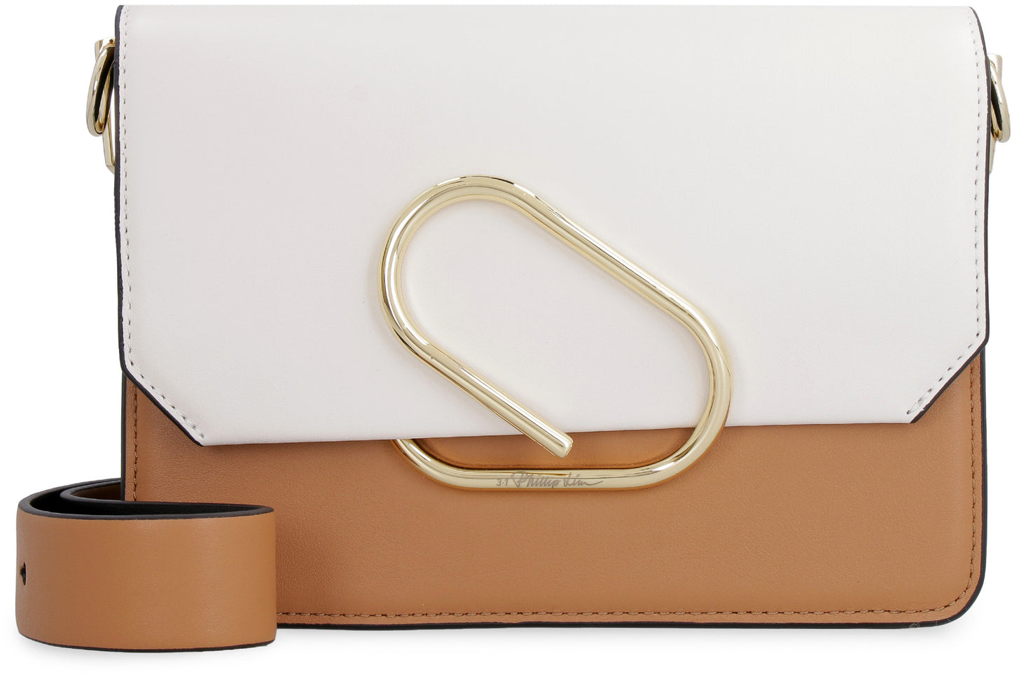 Alix two-tone leather crossbody bag