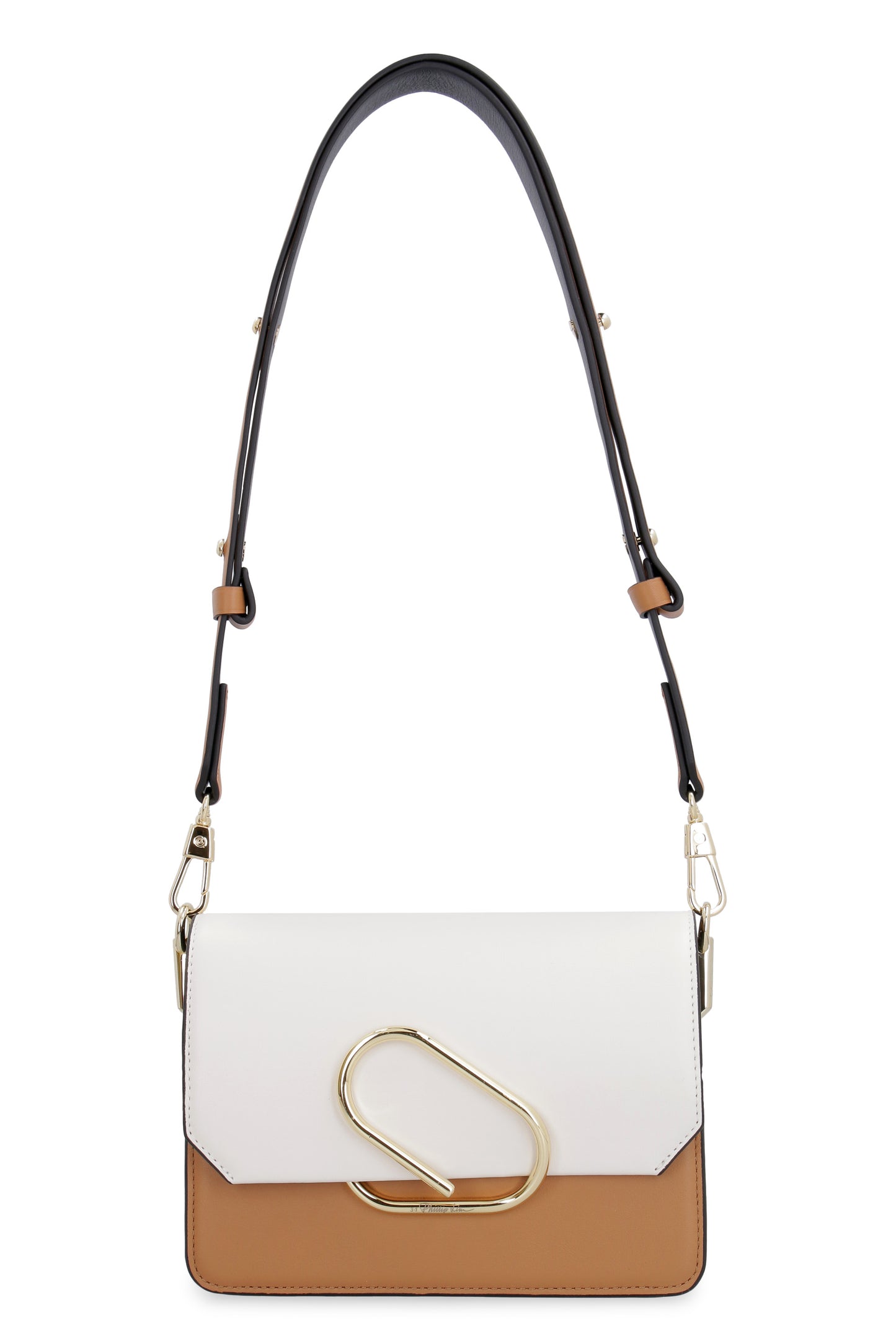 Alix two-tone leather crossbody bag