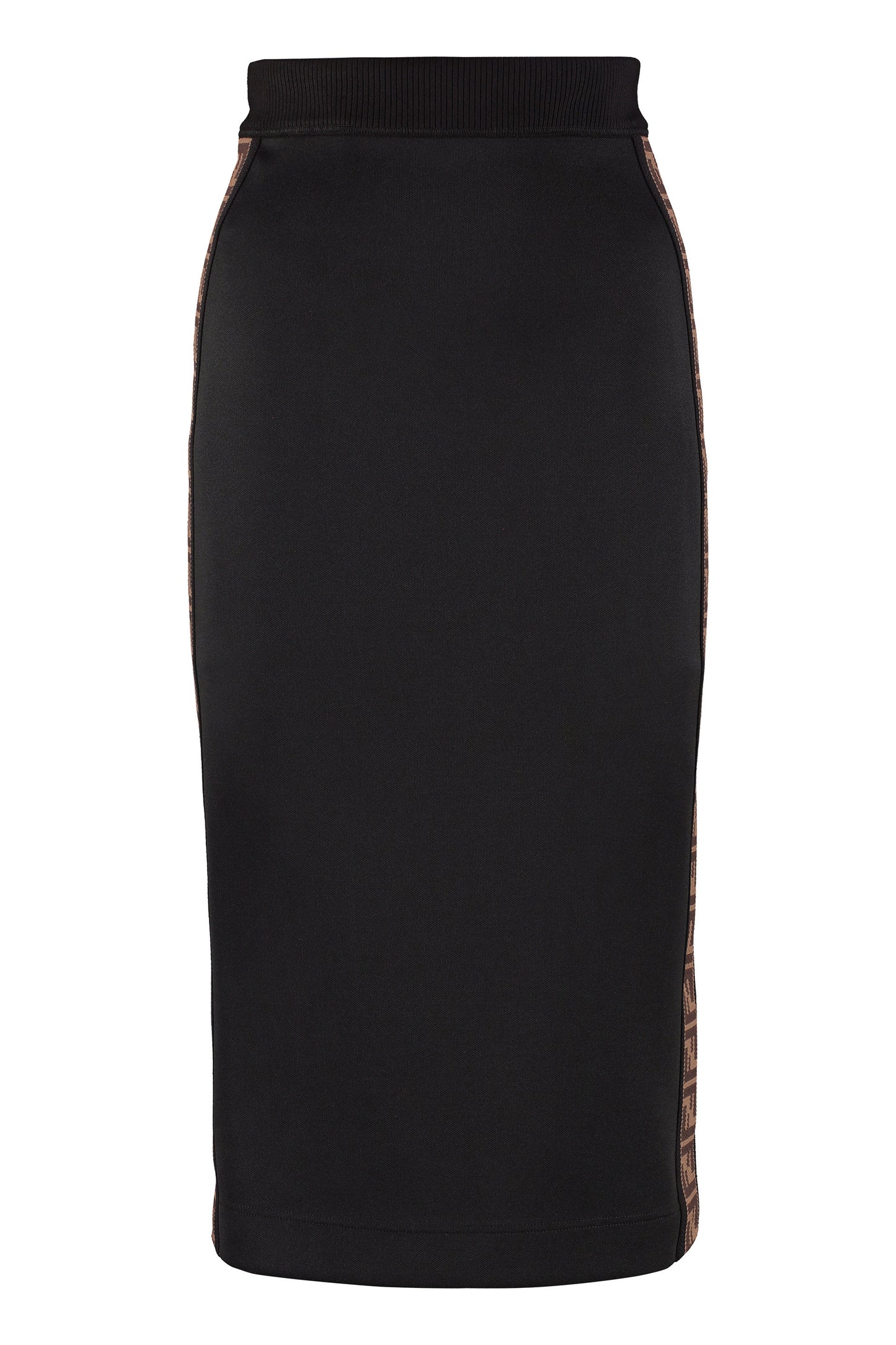 Techno jersey pencil skirt