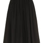 Poplin midi skirt