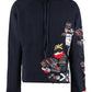 Embroidered patches hoodie