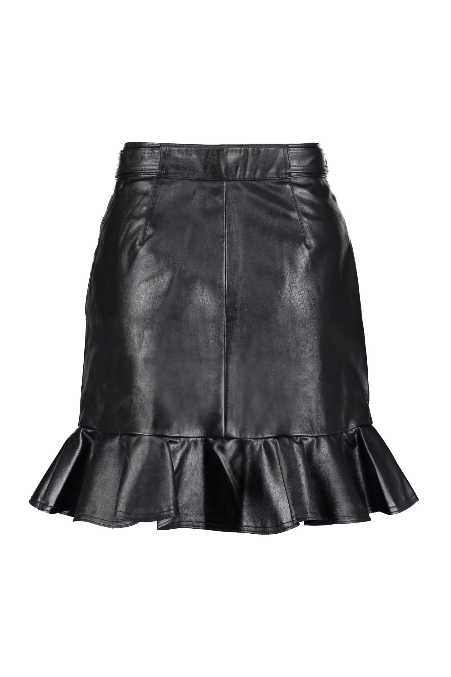 Faux leather mini skirt