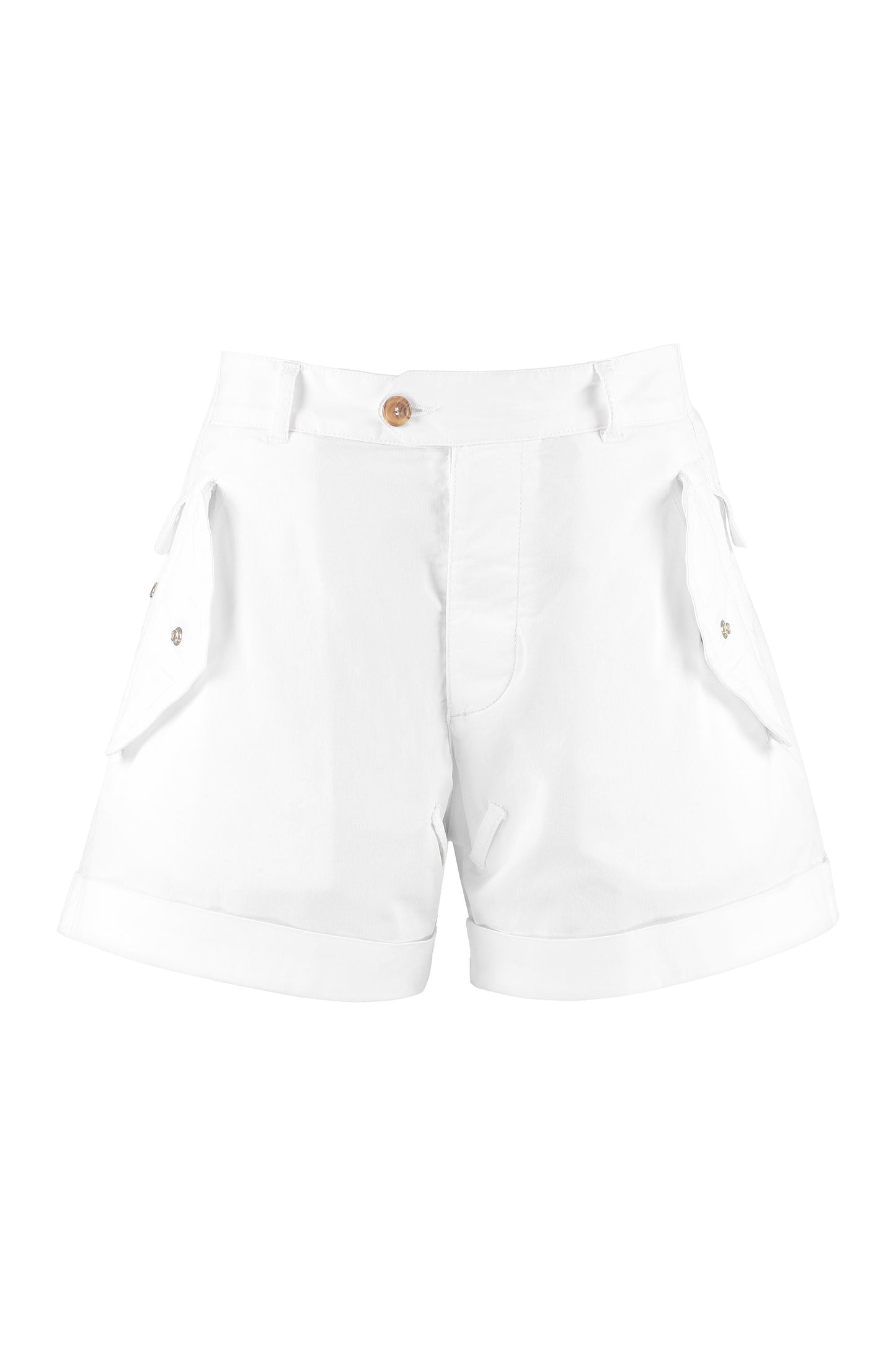 Stretch cotton shorts