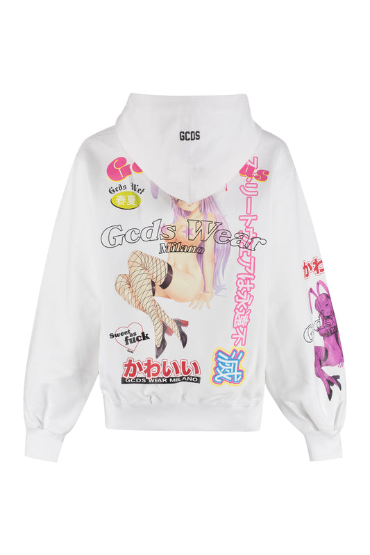 Printed cotton sweatshirt