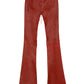 Vintage leather flared trousers